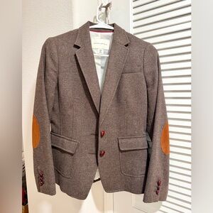 Banana Republic Brown Blazer with Tan Elbow Patches